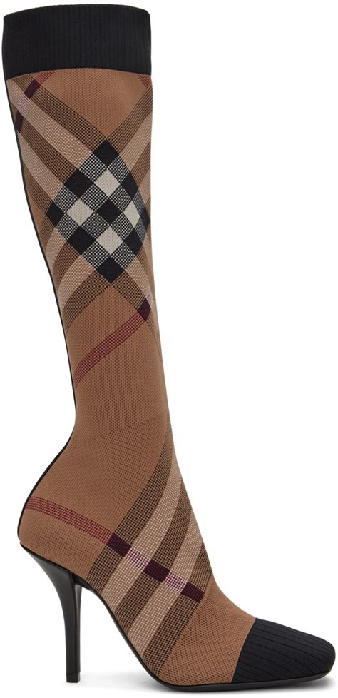 burberry check boots|burberry check fabric.